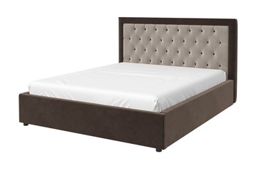 Спальная кровать Мартина 160х200 с подъёмным механизмом (капучино) в Миассе