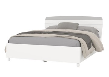 Кровать спальная Милана 1600 (4-22906бел\серый) в Миассе