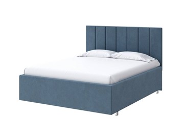 Спальная кровать Modern Large 140х200, Велюр (Monopoly Прованский синий (792)) в Копейске