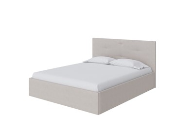 Спальная кровать Mono 160х200, Рогожка (Тетра Молочный) в Миассе