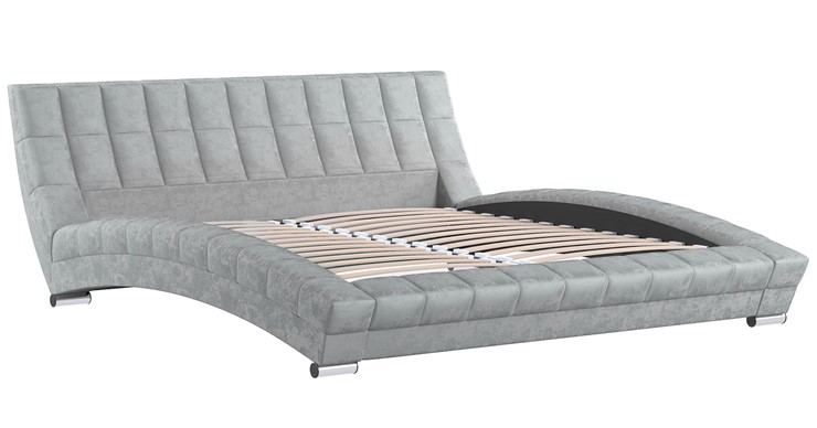 Кровать 2-спальная Оливия 180 арт. Дарлинг грей сандал (светло-серый) с основанием в Челябинске - изображение 2