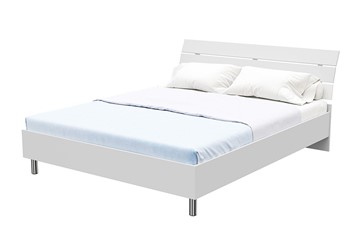 Кровать двуспальная Rest 1, 180х200, ЛДСП (Белый) в Копейске