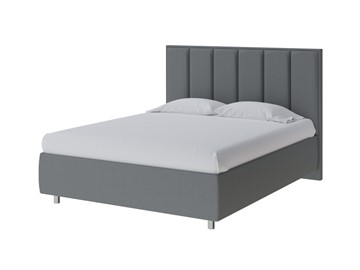 Кровать двуспальная Routa 160х200, Рогожка (Savana Grey (серый)) в Миассе