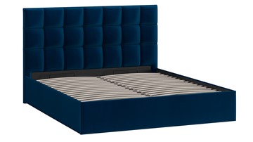 2-спальная кровать с подъемным механизмом Эмбер (Велюр Confetti Blue) в Челябинске - предосмотр 1