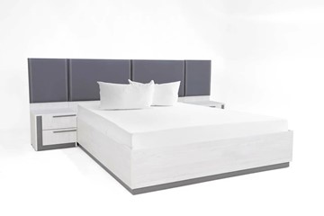 Двуспальная кровать с подъемным механизмом Винтер-16, винтерберг/темно-серый/спейс графит в Миассе - предосмотр 5
