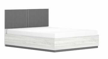 Двуспальная кровать с подъемным механизмом Винтер-16, винтерберг/темно-серый/спейс графит в Миассе - предосмотр