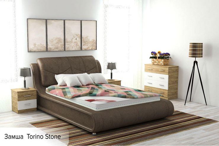 Кровать в спальню Сицилия 180х200 (с основанием) в Челябинске - изображение 7