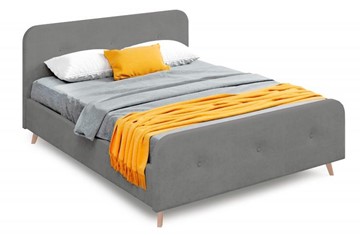 Кровать двуспальная Сиерра 1600 (с основанием) Торонто серый в Магнитогорске
