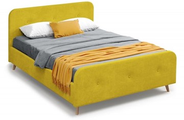 Спальная кровать Сиерра 1600 (с подъемным механизмом и коробом) Торонто горчица в Миассе