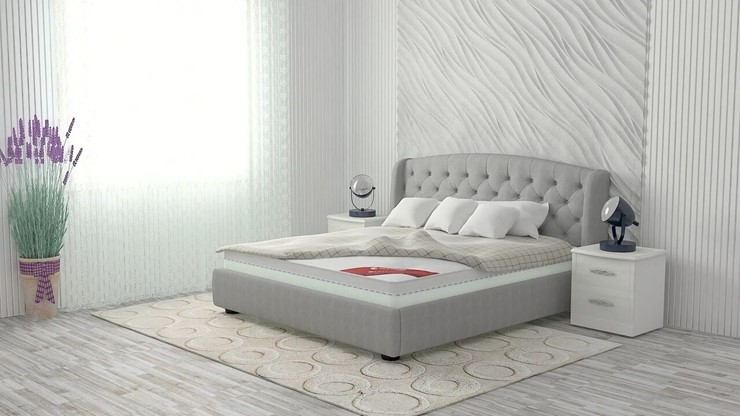 Кровать 2-спальная Сильва 180х200 (с основанием) в Челябинске - изображение 6