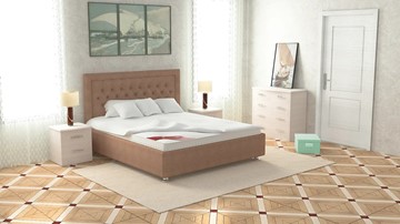 Двуспальная кровать Аврора 160х200 (с основанием) в Челябинске - предосмотр 3