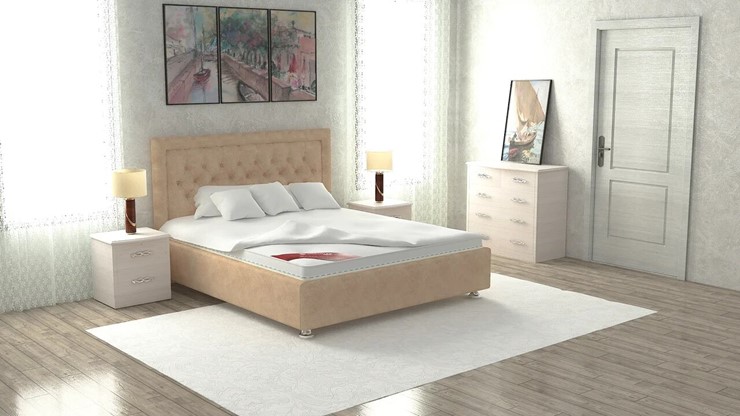 Спальная кровать Валенсия 160х200 (с основанием) в Миассе - изображение 4