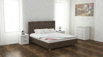 Двуспальная кровать Аврора 160х200 (с основанием) в Челябинске - предосмотр 5