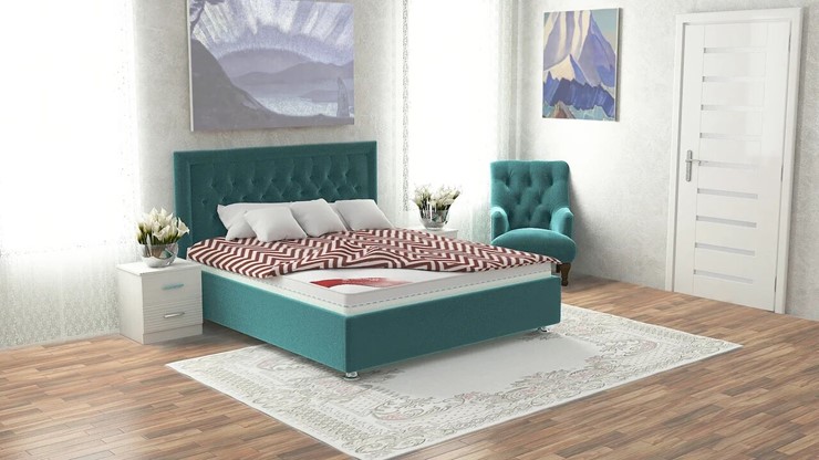 Двуспальная кровать Аврора 160х200 (с основанием) в Челябинске - изображение 6