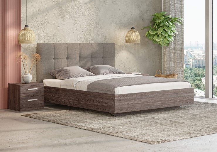 Кровать двуспальная Vena (ясень ориноко) 160х190 с основанием в Копейске - изображение 2