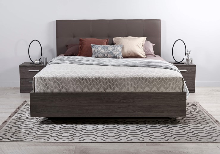 Кровать двуспальная Vena (ясень ориноко) 160х190 с основанием в Копейске - изображение 5