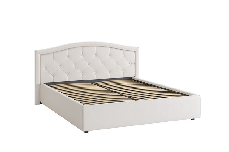 Кровать Верона 1,6 белый (экокожа) в Миассе - изображение 2