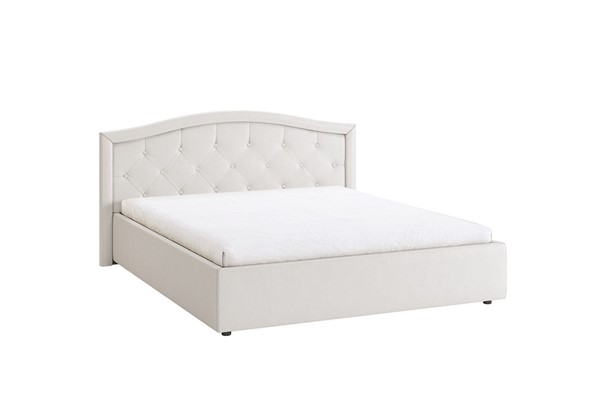 Кровать Верона 1,6 белый (экокожа) в Миассе - изображение