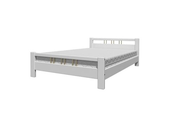 Кровать Вероника-3 (Белый Античный) 160х200 в Миассе - изображение