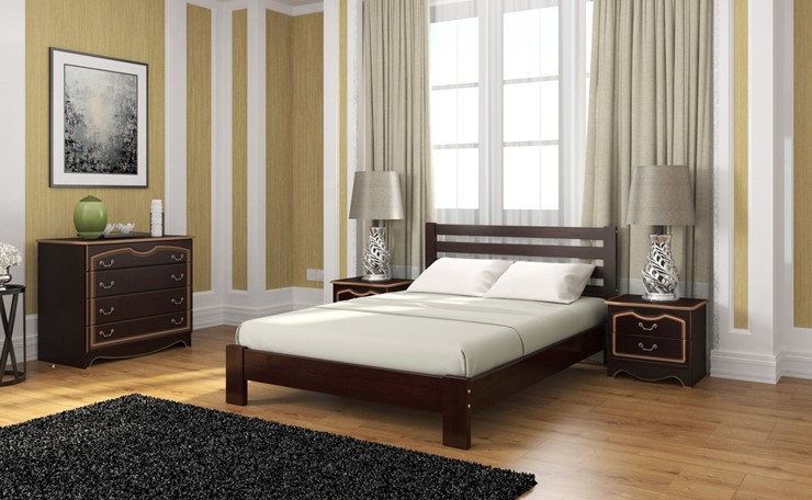 Кровать 2-спальная Вероника (Белый Античный) 160х200 в Копейске - изображение 4