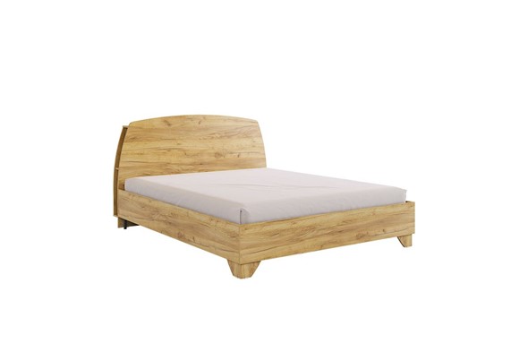 Двуспальная кровать Виктория-1 1.6, Дуб крафт золотой в Миассе - изображение