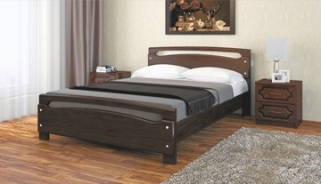 Кровать в спальню Камелия-2 (Дуб Коньян) 160х200 в Миассе