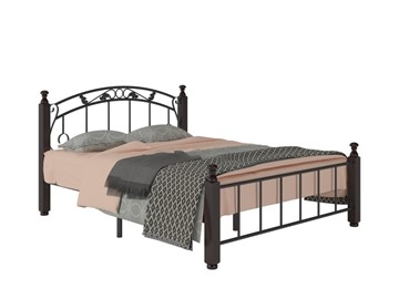 Кровать в спальню Гарда 5, 160х200, черная в Магнитогорске - предосмотр 1