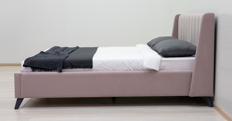 Кровать с механизмом Мелисса 160,арт. Тори 45 велюр (ява) + кроватное дно в Челябинске - изображение 3