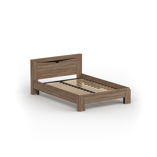 Кровать с основанием Соренто 1200, Дуб стирлинг в Миассе - изображение 1