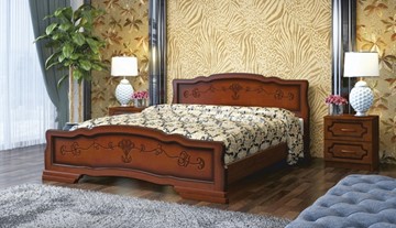Кровать в спальню Карина-6 (Орех) 160х200 в Миассе