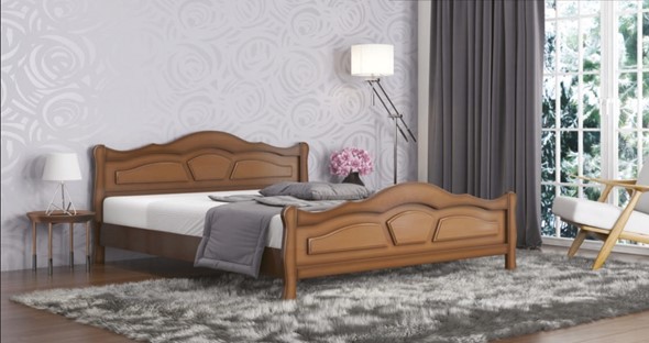 Кровать полутороспальная Легенда 140*195 с основанием в Челябинске - изображение
