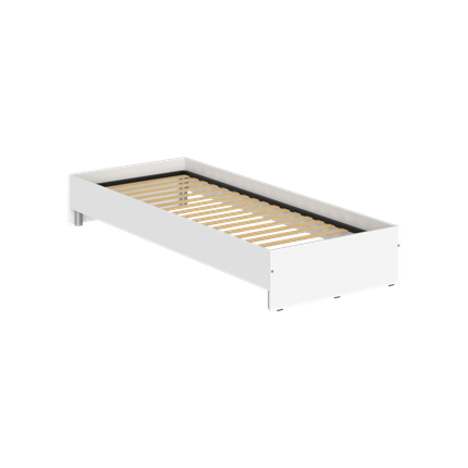 Кровать без изголовья KANN KBW 208 2040х840х300 мм. Белый в Миассе - изображение