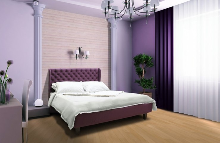Кровать без механизма 1,5-спальная Моника 2 с высокими ножками 1600х2150 мм в Челябинске - изображение 4