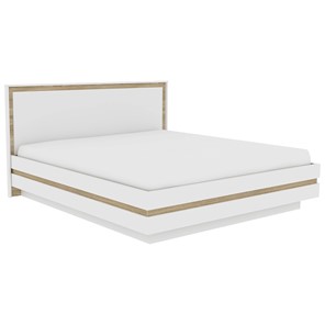 Кровать двуспальная Анона 1(180), Белый/Дуб сонома в Копейске