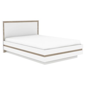 Кровать полутороспальная Анона 10(140), Белый/Дуб сонома в Миассе