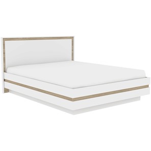 Кровать двуспальная Анона 9(160), Белый/Дуб сонома в Миассе