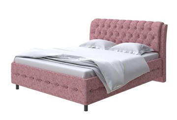 Кровать двуспальная Como (Veda) 4 180х200, Рогожка (Levis 62 Розовый) в Магнитогорске