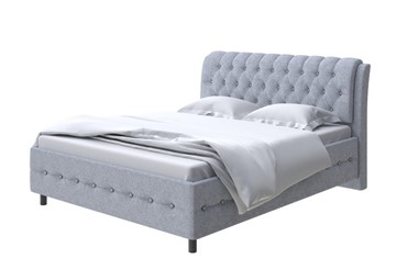 Двуспальная кровать Como (Veda) 4 180х200, Рогожка (Levis 83 Светло-Серый) в Магнитогорске