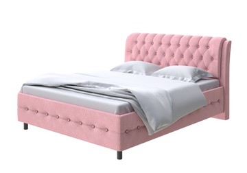 Кровать Como (Veda) 4 180х200, Велюр (Casa Жемчужно-розовый) в Миассе