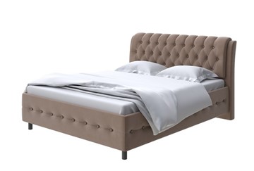 Двуспальная кровать Como (Veda) 4 180х200, Велюр (Forest 514 Светло-коричневый) в Миассе