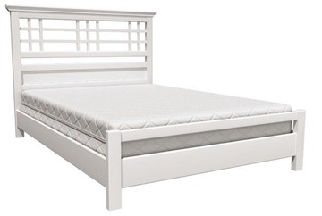 Кровать полуторная Герда (Белый Античный) 140х200 в Миассе