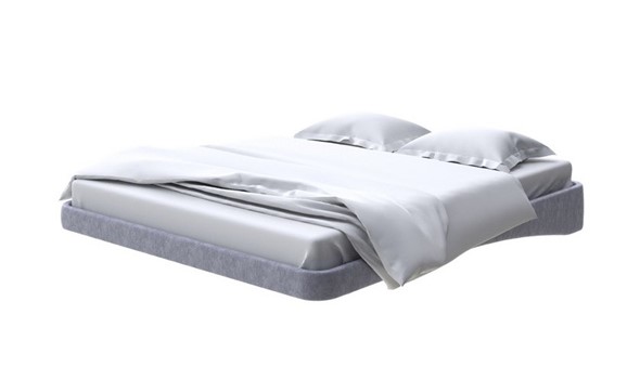 Кровать парящая 160х200, Флок (Бентлей Серый космос) в Миассе - изображение