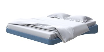 Кровать парящая 160х200, Искусственная шерсть (Лама Индиго) в Миассе