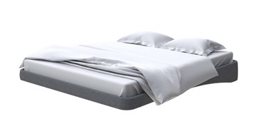 Кровать двуспальная парящая 160х200, Рогожка (Savana Grey) в Магнитогорске