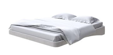 Парящая кровать 2-спальная 160х200, Велюр (Ultra Серый камень) в Миассе