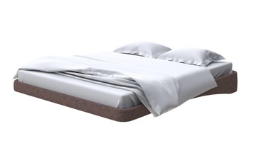 Парящая кровать 2-спальная 180х200, Рогожка (Levis 37 Шоколад) в Миассе
