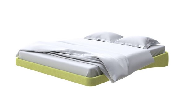 Парящая кровать 180х200, Рогожка (Тетра Яблоко) в Миассе - изображение
