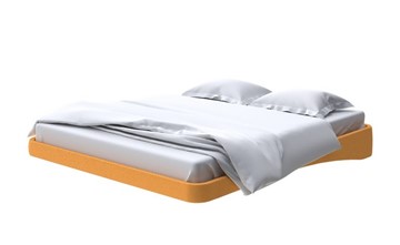 Парящая кровать 180х200, Велюр (Scandi Cotton 18 Шафран) в Миассе