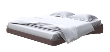 Парящая кровать 200х200, Искусственная шерсть (Лама Шоколад) в Магнитогорске