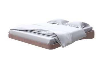 Парящая кровать 2-спальная 200х200, Велюр (Ultra Горячий шоколад) в Магнитогорске